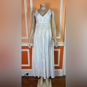 FABIANA FILIPPI
Tassel-trimmed Maxi Dress In White